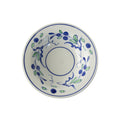 Japanese Ceramic Deep Plate | Hand-Painted Fruit & Floral Pattern | Diameter 18cm Soup Pasta Bowl