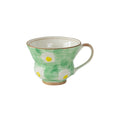 Japanese Mino Ware Ceramic Mug | Hand-Painted Floral Design | 250ml Coffee Tea Cup